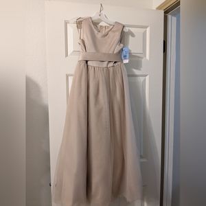 Champagne flower girl dress